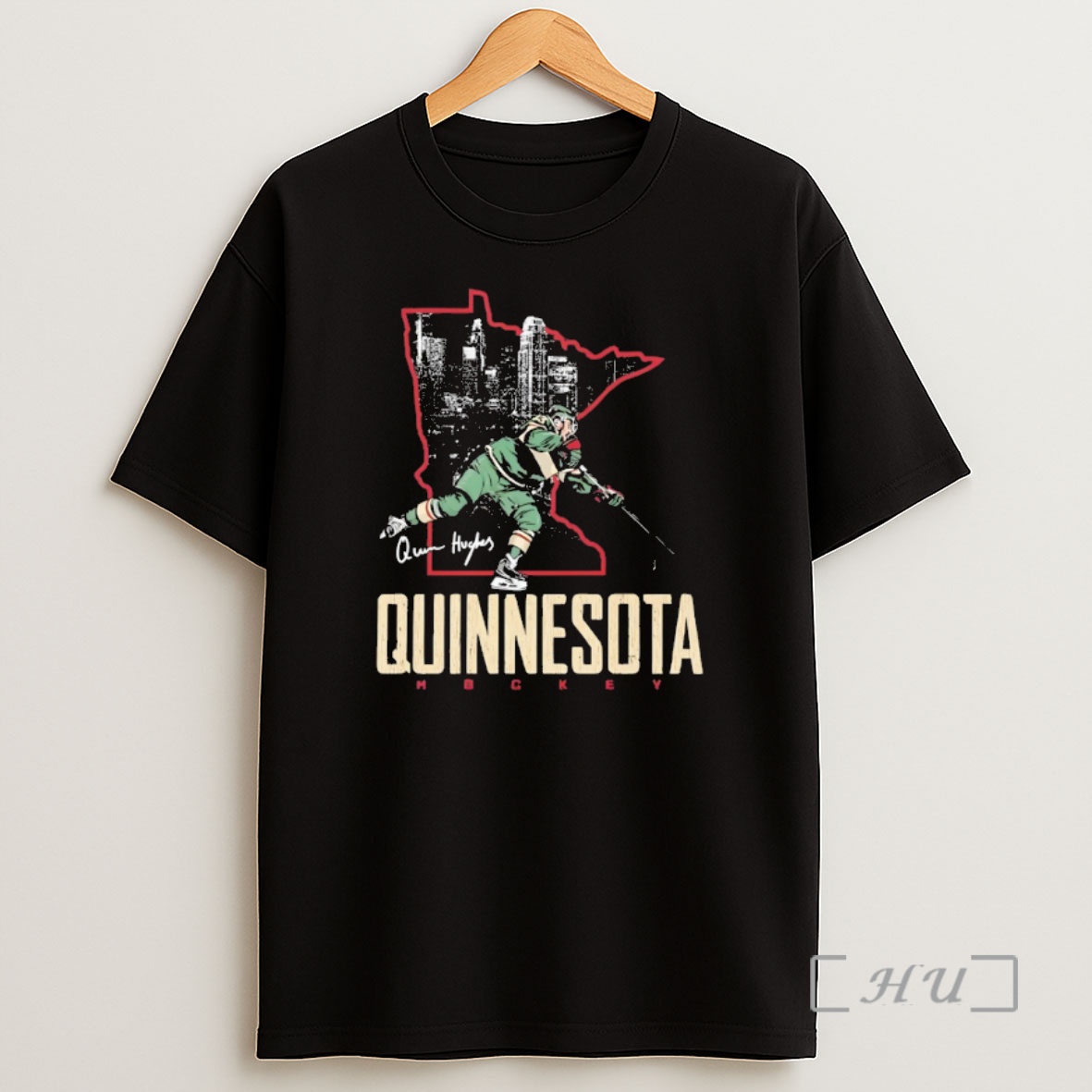 Officials Quinn Hughes Minnesota Wild Hockey Quinnesota Signature Shirt Sweatshirt Tee