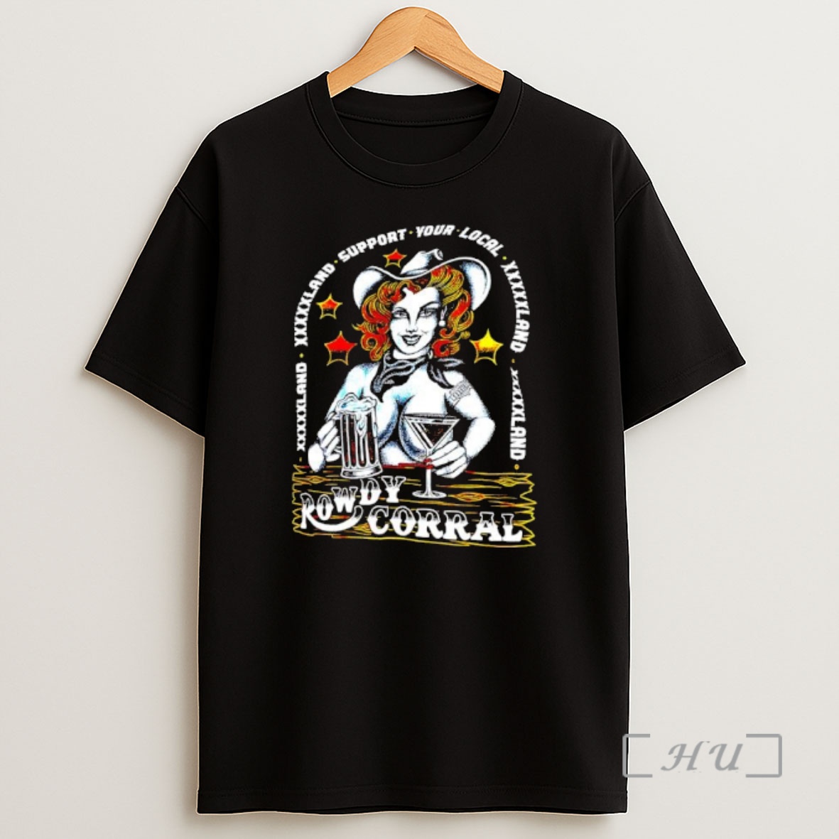 Officials Rowdy Corral Support Your Local Xxxxxland Shirt Sweatshirt Tee