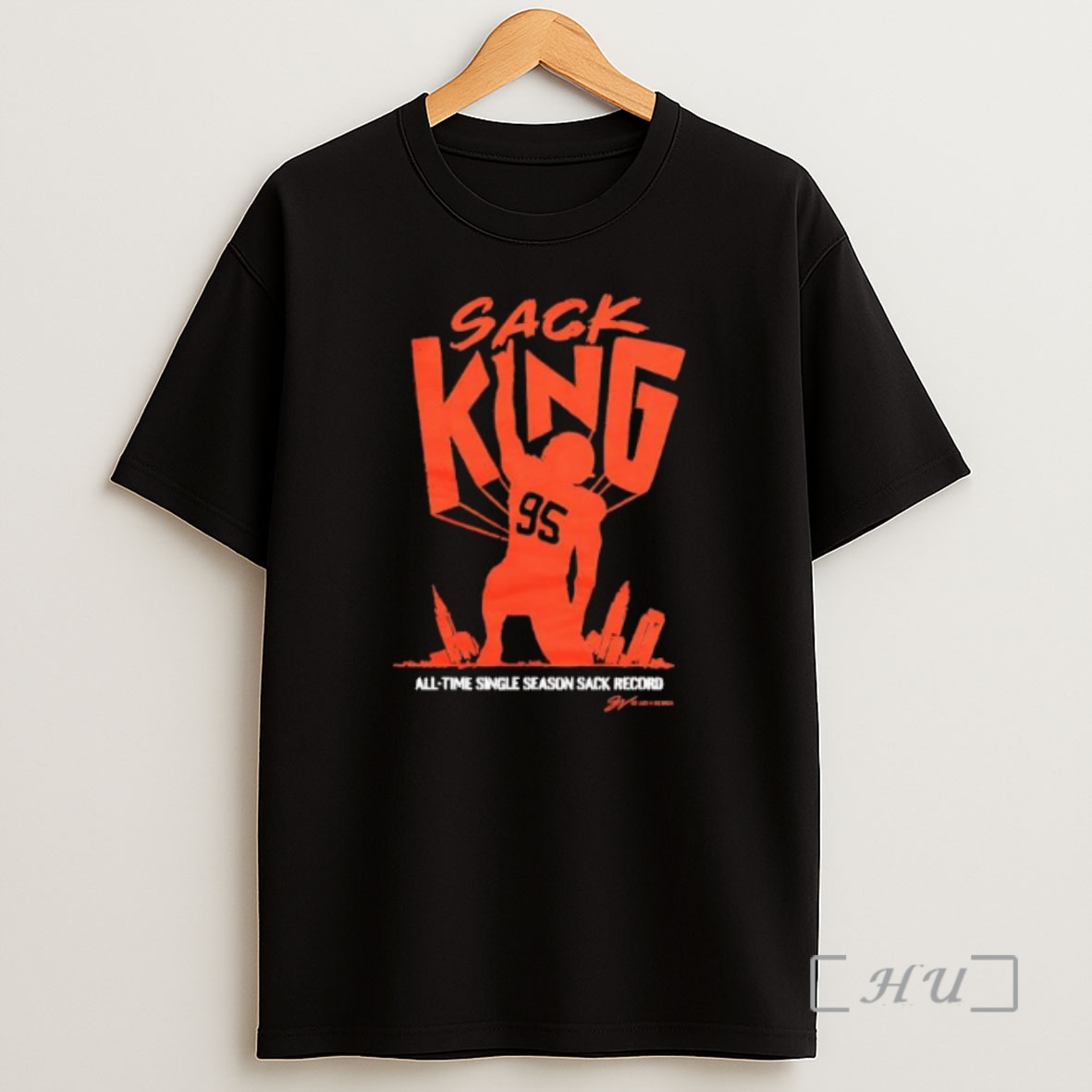 Officials Sack King Myles Garrett All Time Single Season Sack Record Cleveland Browns Graphic Shirt Sweatshirt Tee