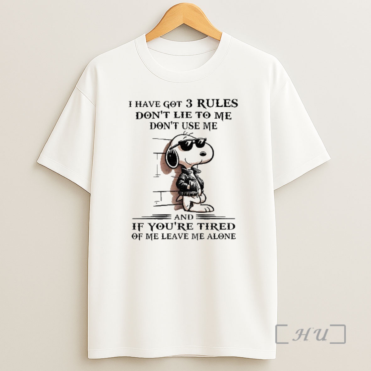 Officials Snoopy I Have Got 3 Rules Dont Lie To Me Dont Use Me And If Youre Tired Of Me Leave Me Alone Shirt Sweatshirt Tee