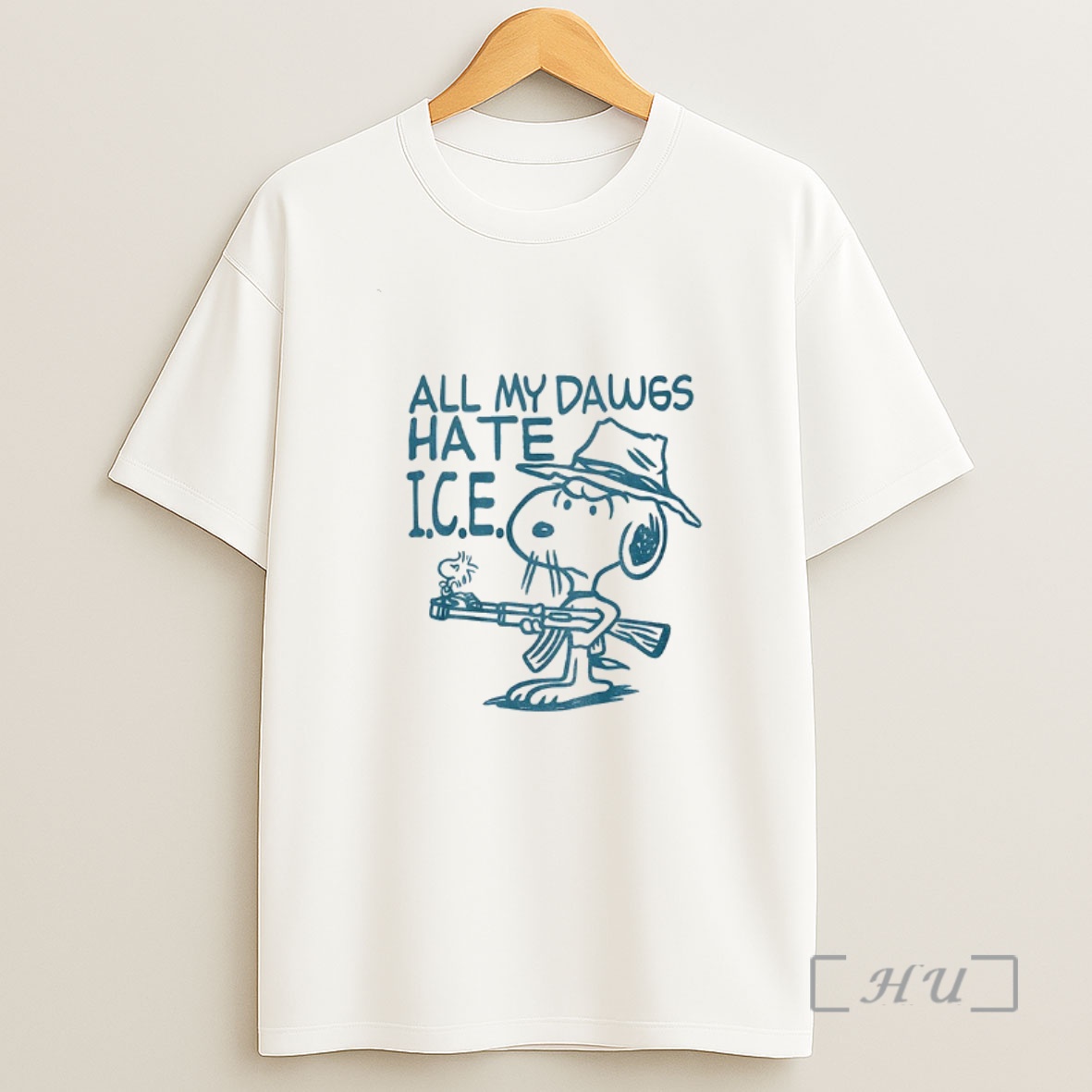 Officials Snoopy And Woodstock All My Dawgs Hate Ice Shirt Sweatshirt Tee