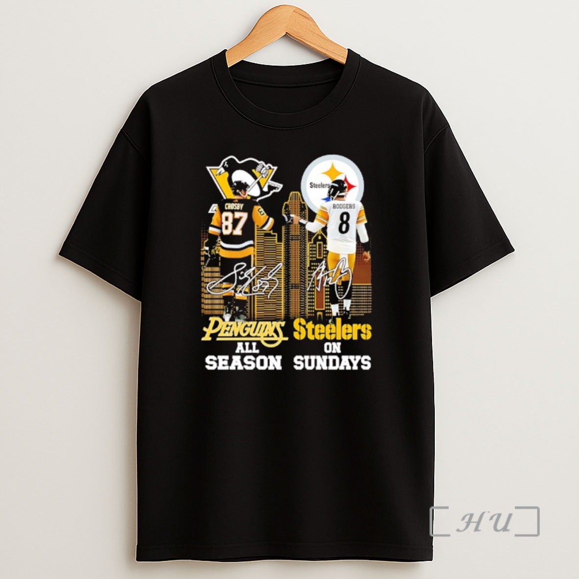 Officials Sports In City Pittsburgh Penguins All Season And Steelers On Sundays Skyline Signatures Shirt Sweatshirt Tee