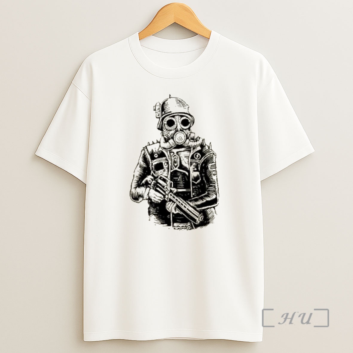 Officials Steampunk Soldier Gas Mask Rifle Shirt Sweatshirt Tee