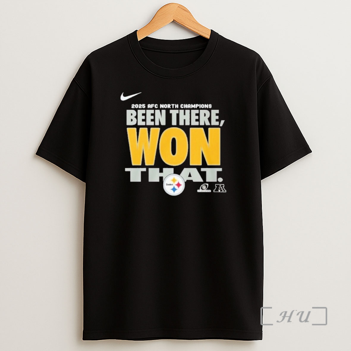 Officials Steelers 2025 Afc North Division Champions Locker Room Shirt Sweatshirt Tee