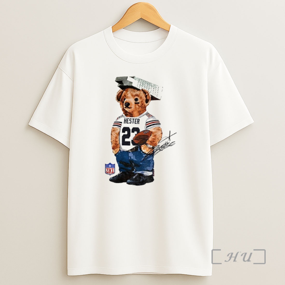 Officials Teddy Bear Grater Chicago Bears Football Signature Shirt Sweatshirt Tee