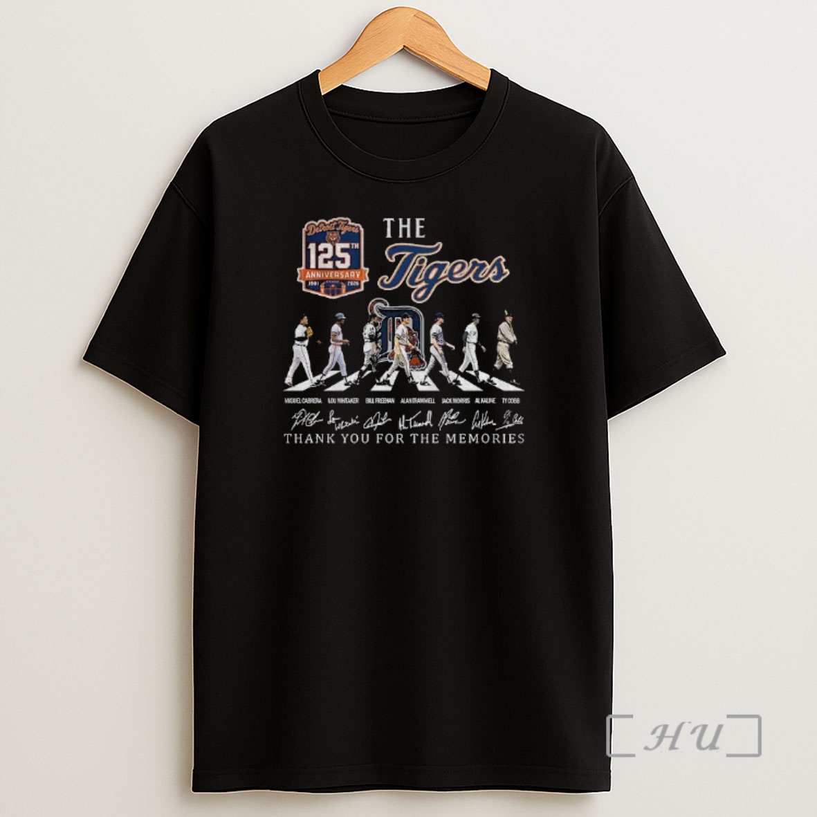 Officials The Detroit Tigers Baseball Abbey Roads Thank You For The Memories Signature Shirt Sweatshirt Tee