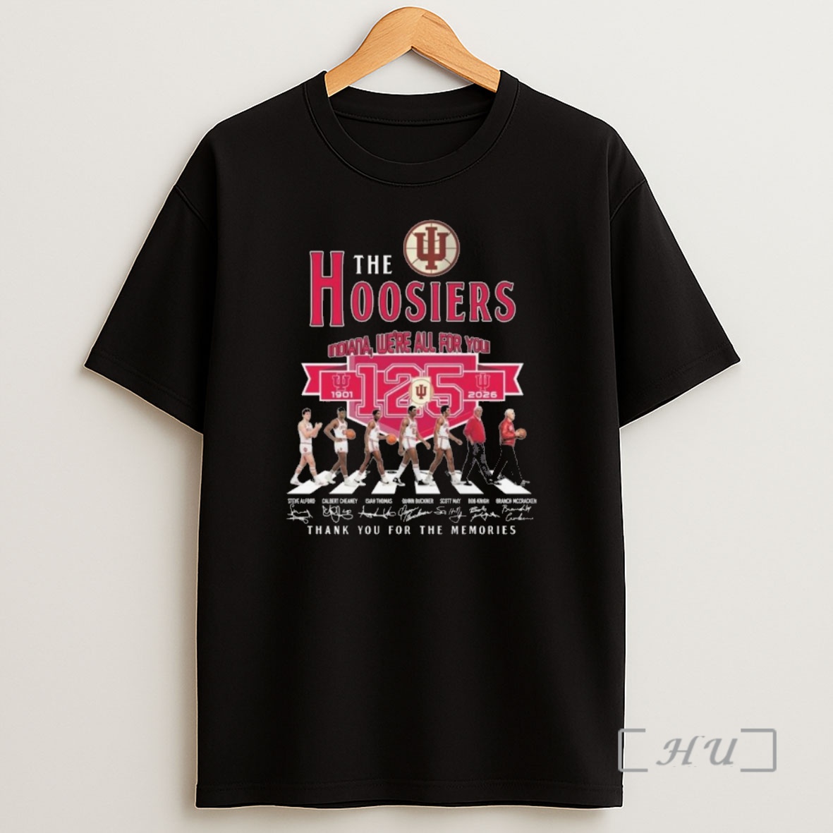 Officials The Hoosiers Indiana Were All For You 125th Anniversary 1901 2026 Abbey Road Signatures Thank You For The Memories Shirt Sweatshirt Tee