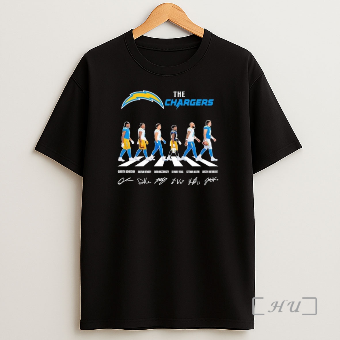 Officials The Los Angeles Chargers X Abbey Road Several Players Signature Shirt Sweatshirt Tee