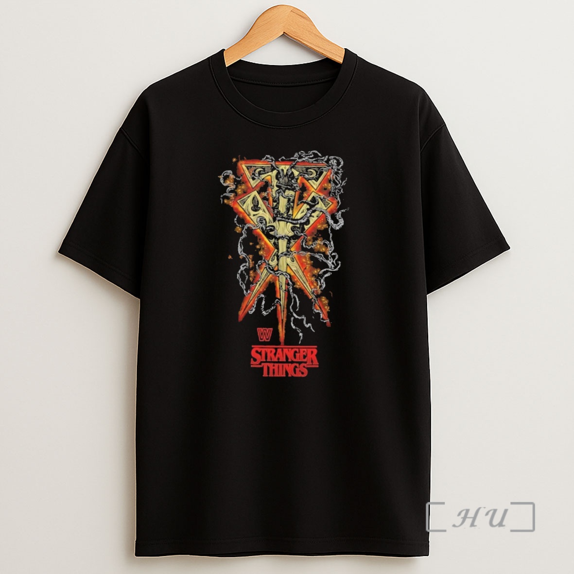 Officials The Undertaker Wwe X Stranger Things Shirt Sweatshirt Tee