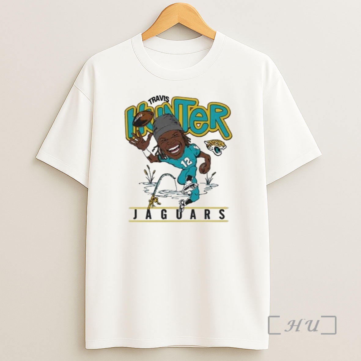 Officials Travis Hunter Jaguars Teal Draft Pick Shirt Sweatshirt Tee
