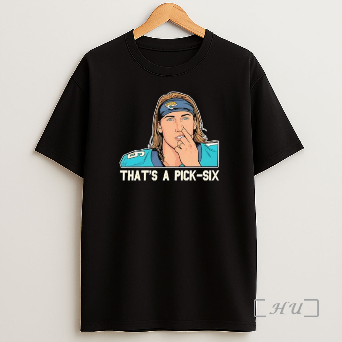 Officials Trevor Lawrence Thats A Pick Six Jacksonville Jaguars Player Graphic Shirt Sweatshirt Tee