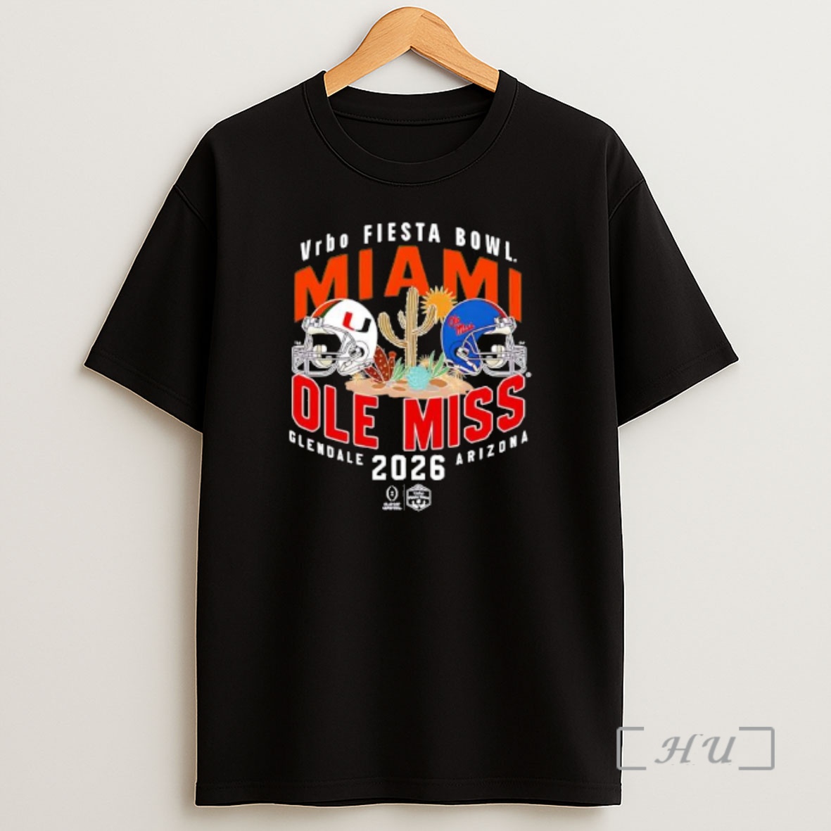 Officials Vrbo Fiesta Bowl Miami Vs Ole Miss 2026 Glendale Arizona Shirt Sweatshirt Tee