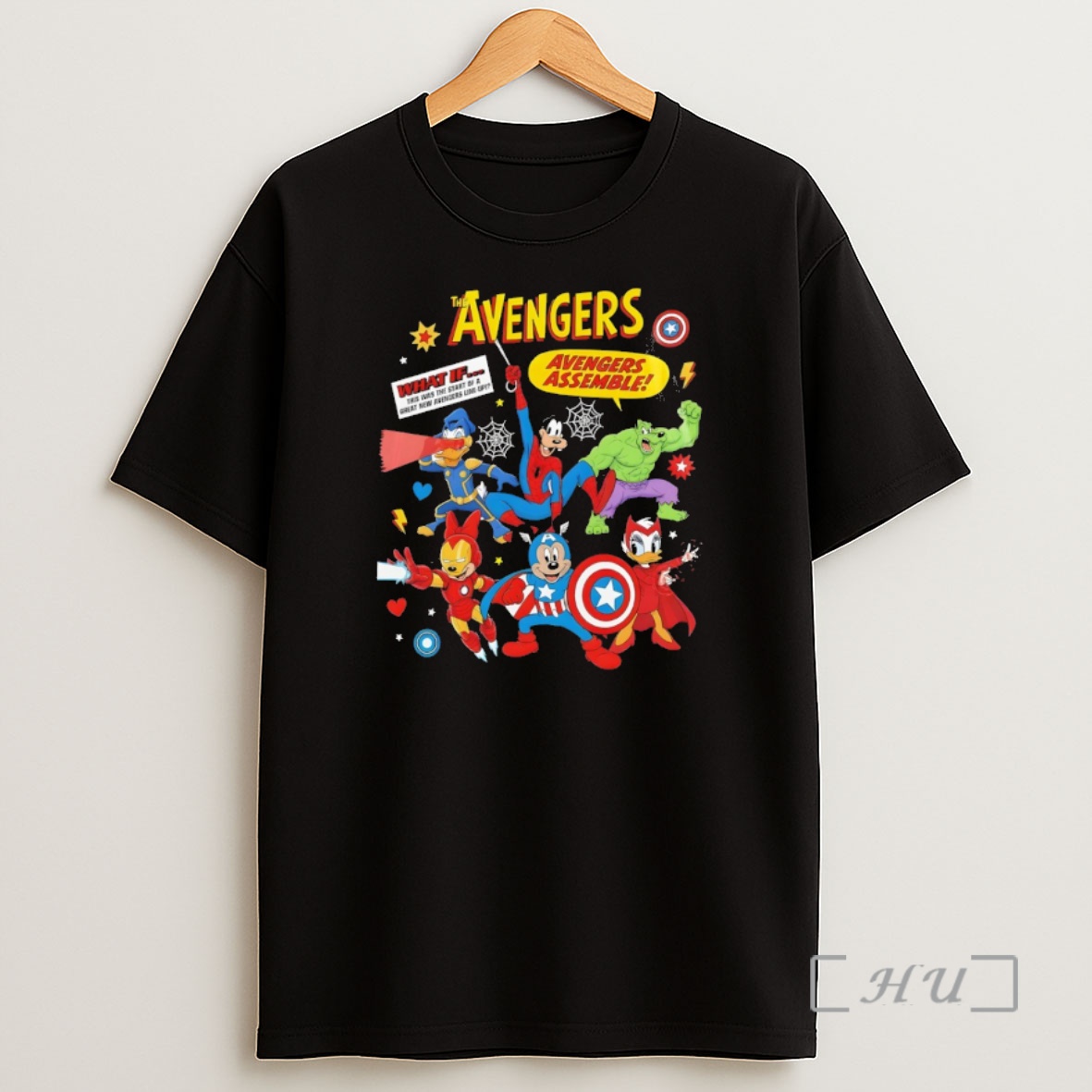 Officials What If Mickey Friends Marvel Avengers Assemble Comic Book Superhero Shirt Sweatshirt Tee