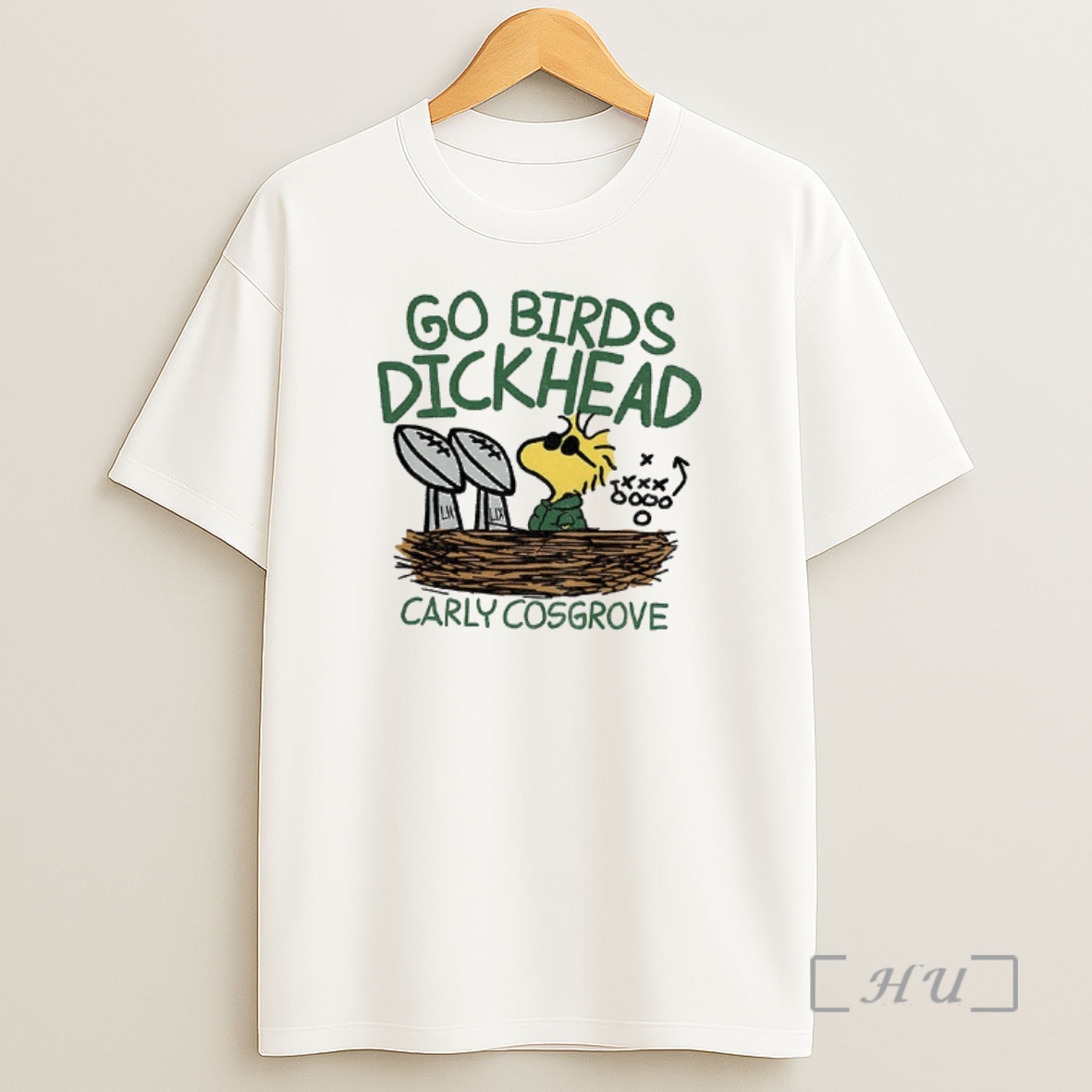 Officials Woodstock Go Birds Dickhead Carly Cosgrove Lix Super Bowl Shirt Sweatshirt Tee