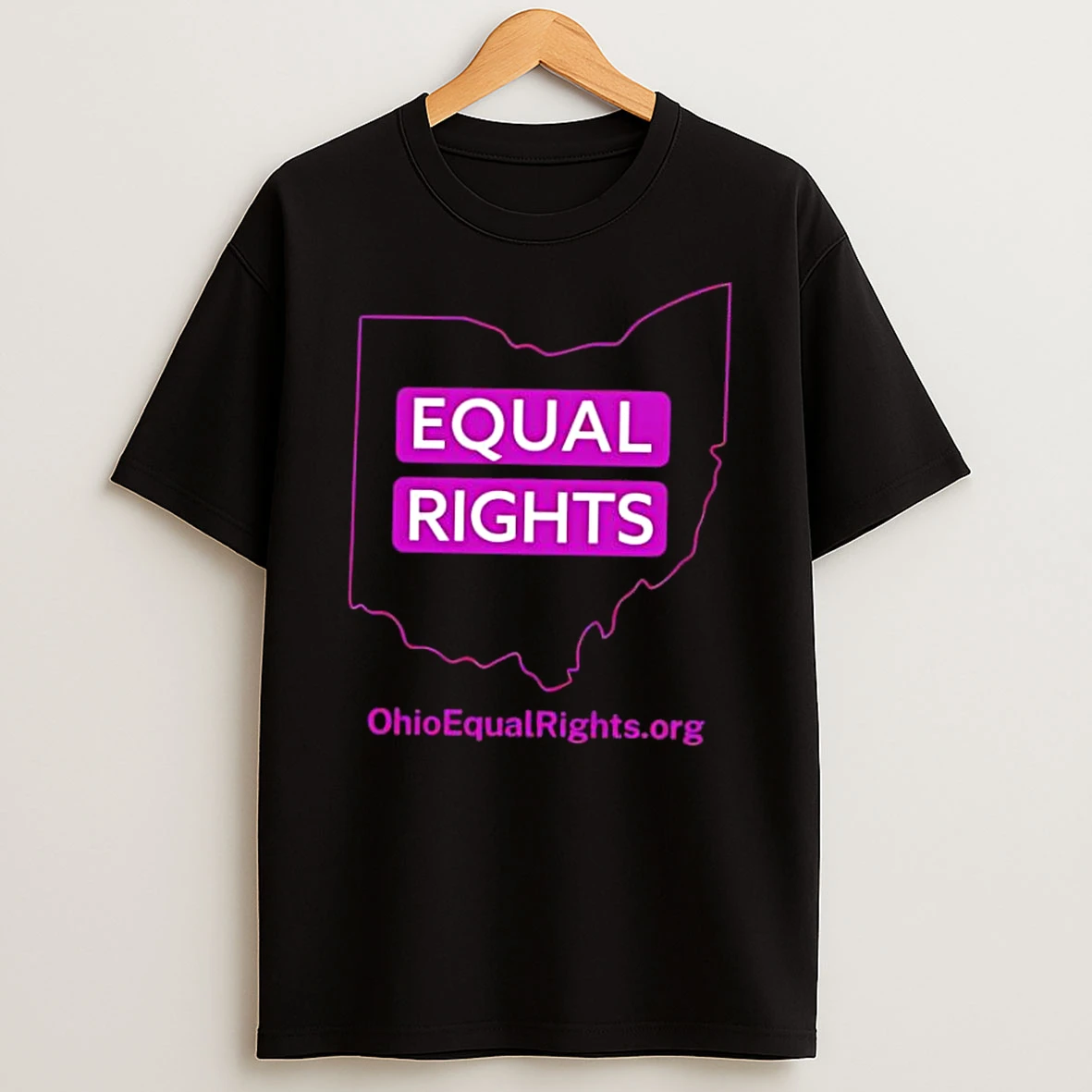 Ohio Equal Rights Purple Map Shirts