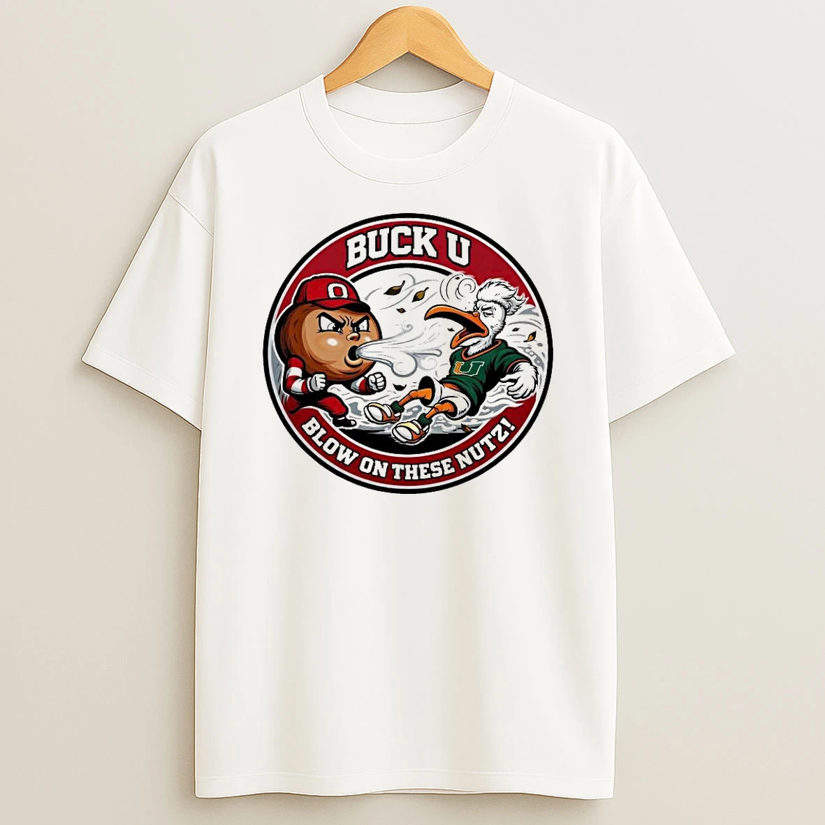 Ohio State Buckeyes Buck U Blow On These Nutz Mascot 2025 26 Shirts