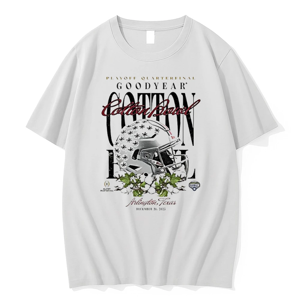 Ohio State Buckeyes Cfp 2025 Cotton Bowl Helmet Shirts