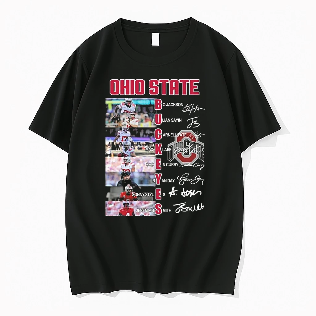 Ohio State Buckeyes Names Players Signatures 2026 Shirts