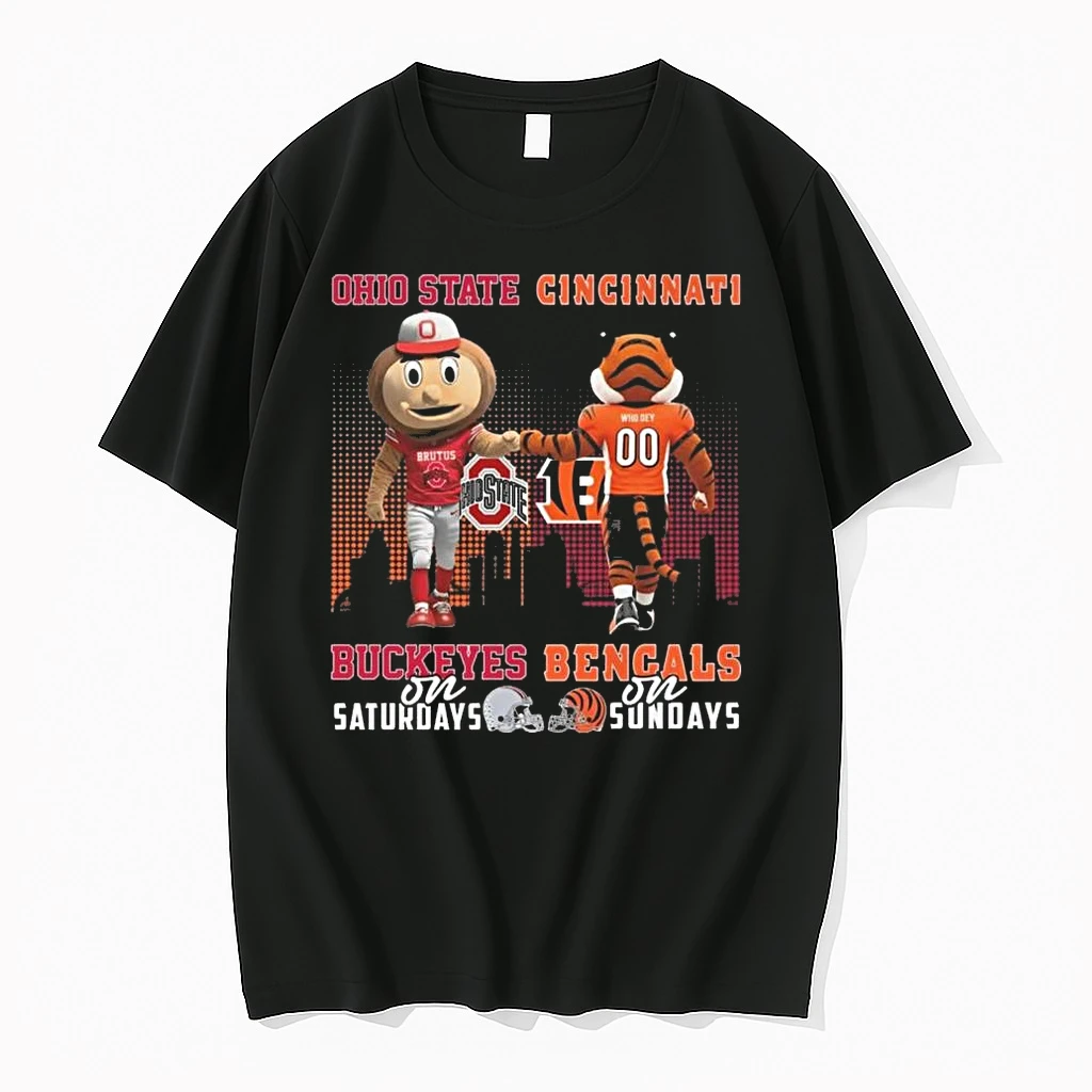 Ohio State Buckeyes On Saturdays X Cincinnati Bengals On Sundays Mascot 2026 Shirts