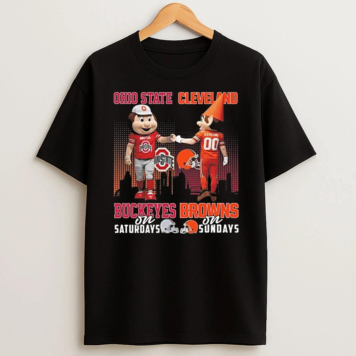 Ohio State Buckeyes On Saturdays X Cleveland Browns On Sundays Mascot 2026 Shirts