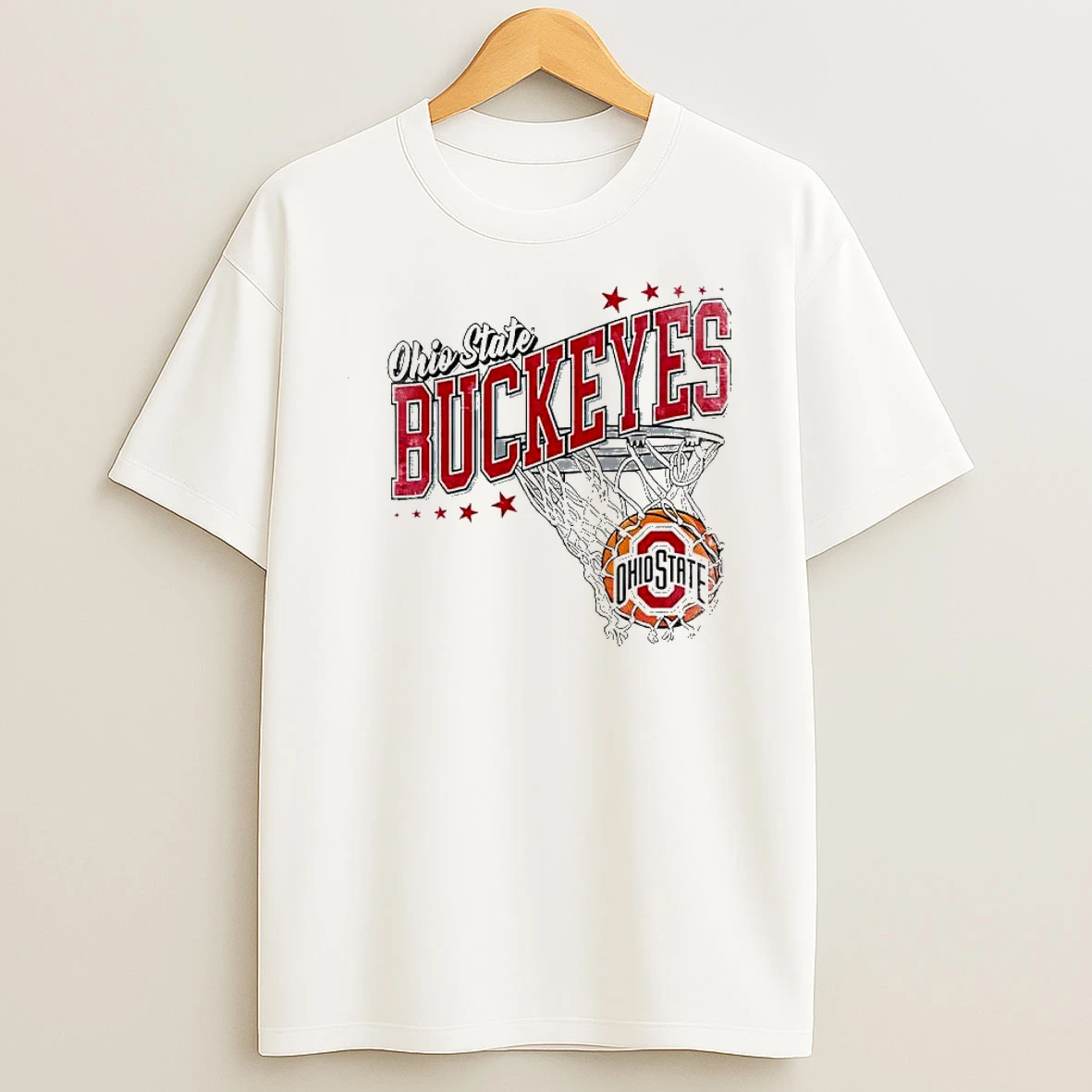Ohio State Buckeyes Spirit Basketball Hoop Year Mens Shirts