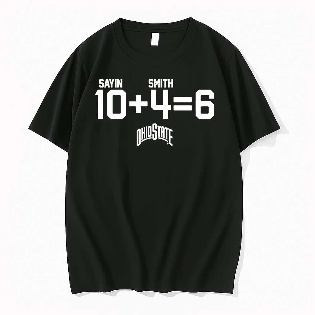 Ohio State Buckeyes Football Julian Sayin 10 Plus Jeremiah Smith 4 Equal 6 Woman Shirts