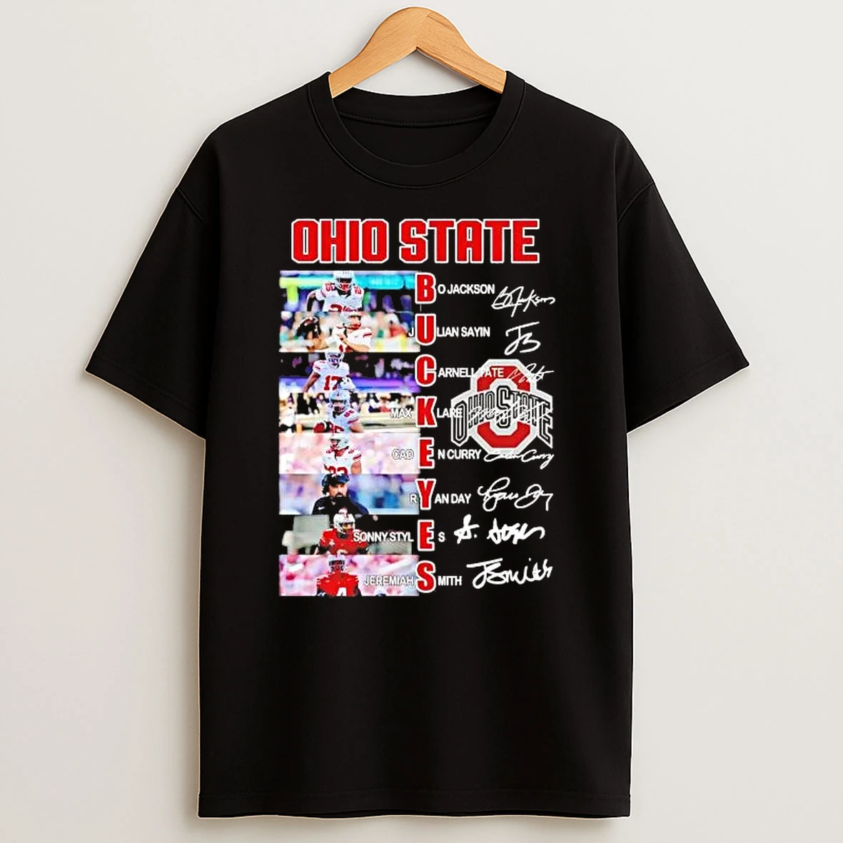 Ohio State Buckeyes Team Players Names And Signatures Shirts