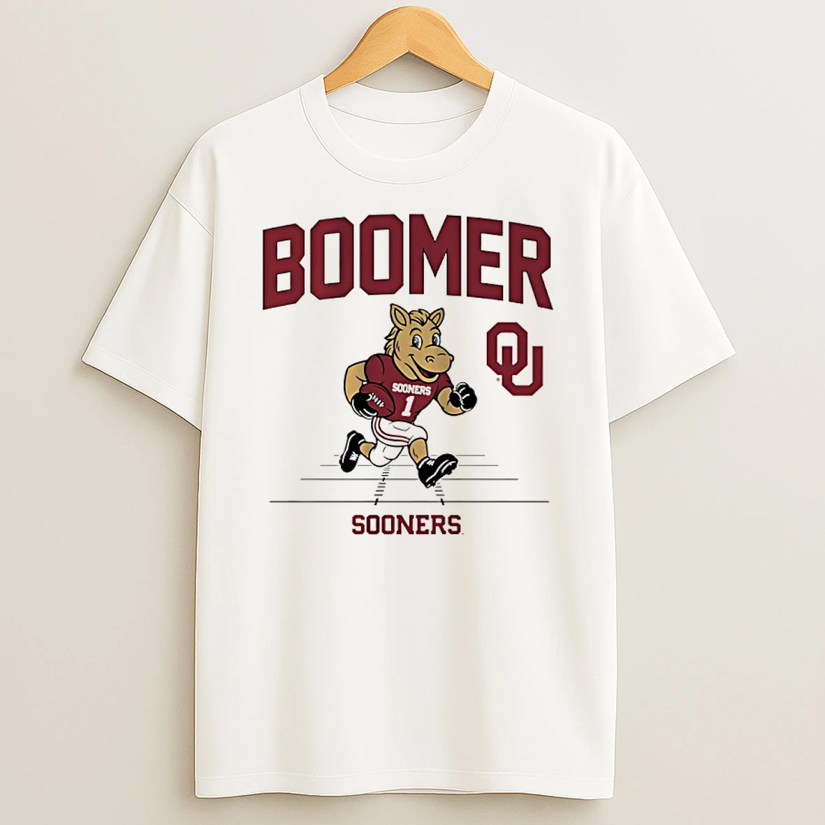 Oklahoma Football Boomer Sooners Gridiron Mascot Shirts