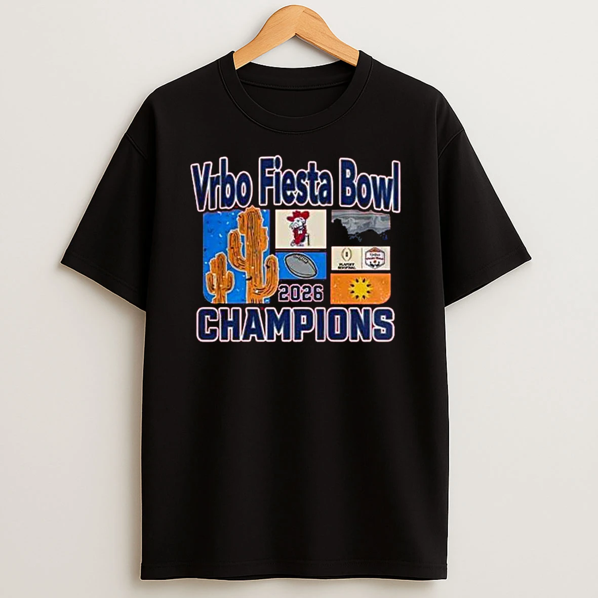 Ole Miss 2026 Vrbo Fiesta Bowl Champions Cactus Image Shirts