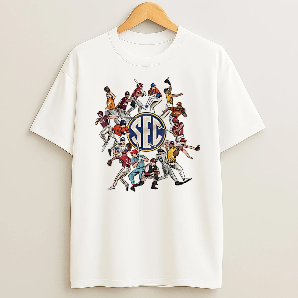 Ole Miss Around The Sec Baseball Shirts