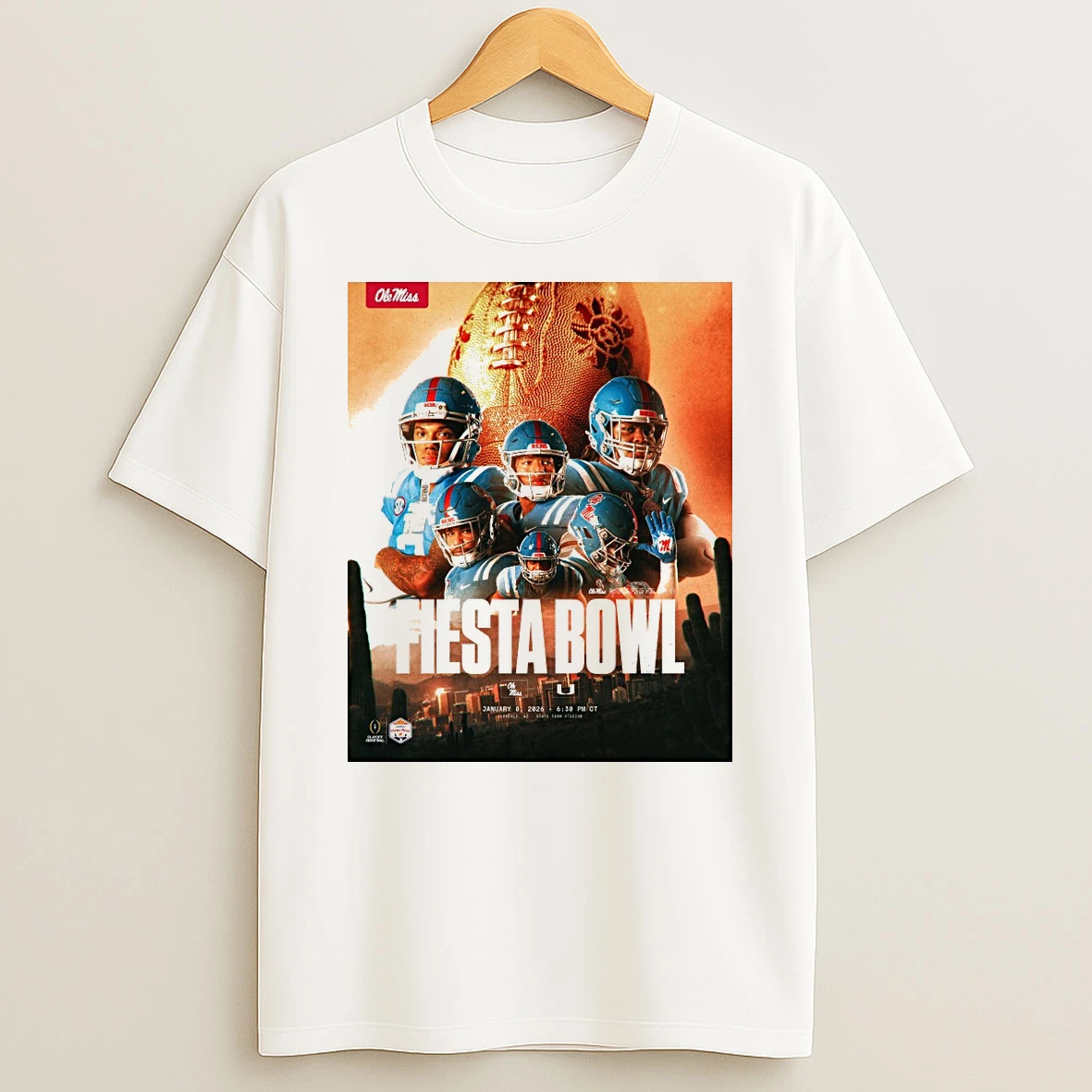 Ole Miss Rebels 2026 Fiesta Bowl Headed To The Desert Shirts