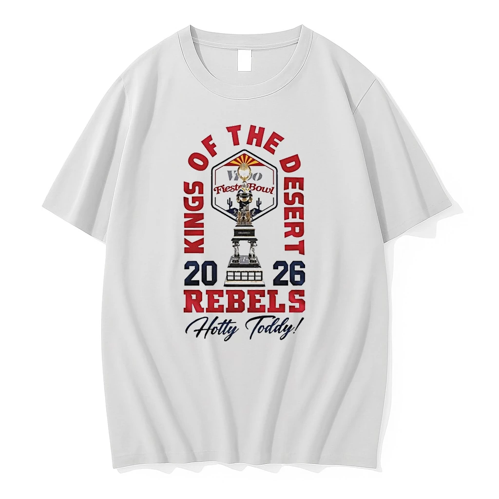Ole Miss Rebels 2026 Ncaa Fiesta Bowl Champions Kings Of The Desert Hotty Toddy Shirts
