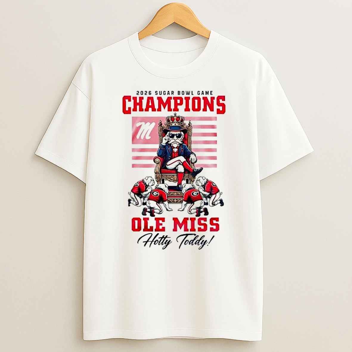 Ole Miss Rebels 2026 Sugar Bowl Game Champions Hotty Toddy Shirts