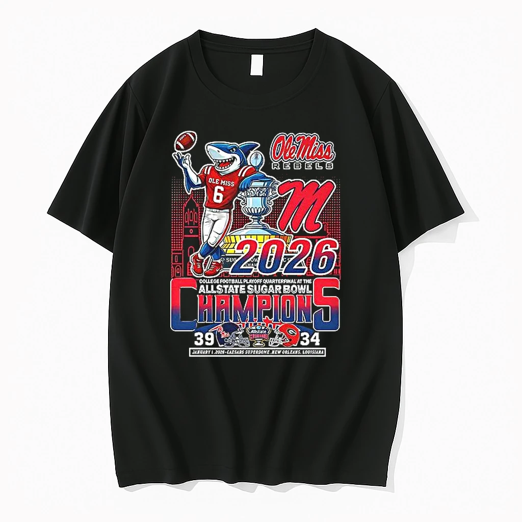 Ole Miss Rebels All State Sugar Bowl Champions 2026 Mascot Woman Shirts