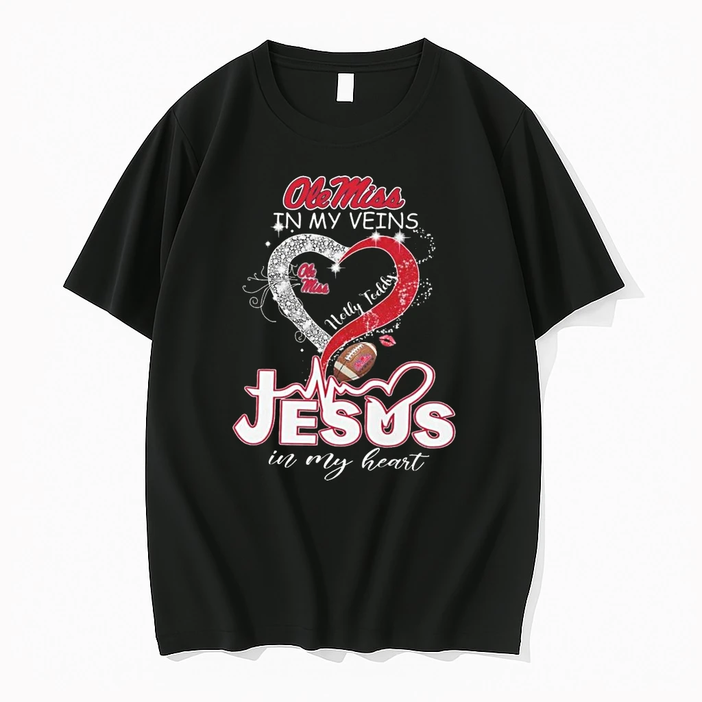 Ole Miss Rebels In My Veins Jesus In My Heart Hotty Toddy 2026 Shirts