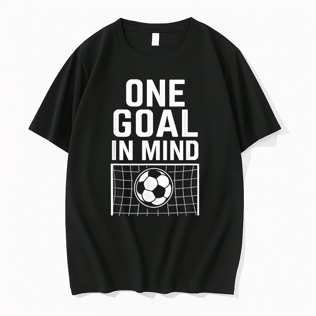 One Goal In Mind Soccer Theme Motivational Quote Shirts