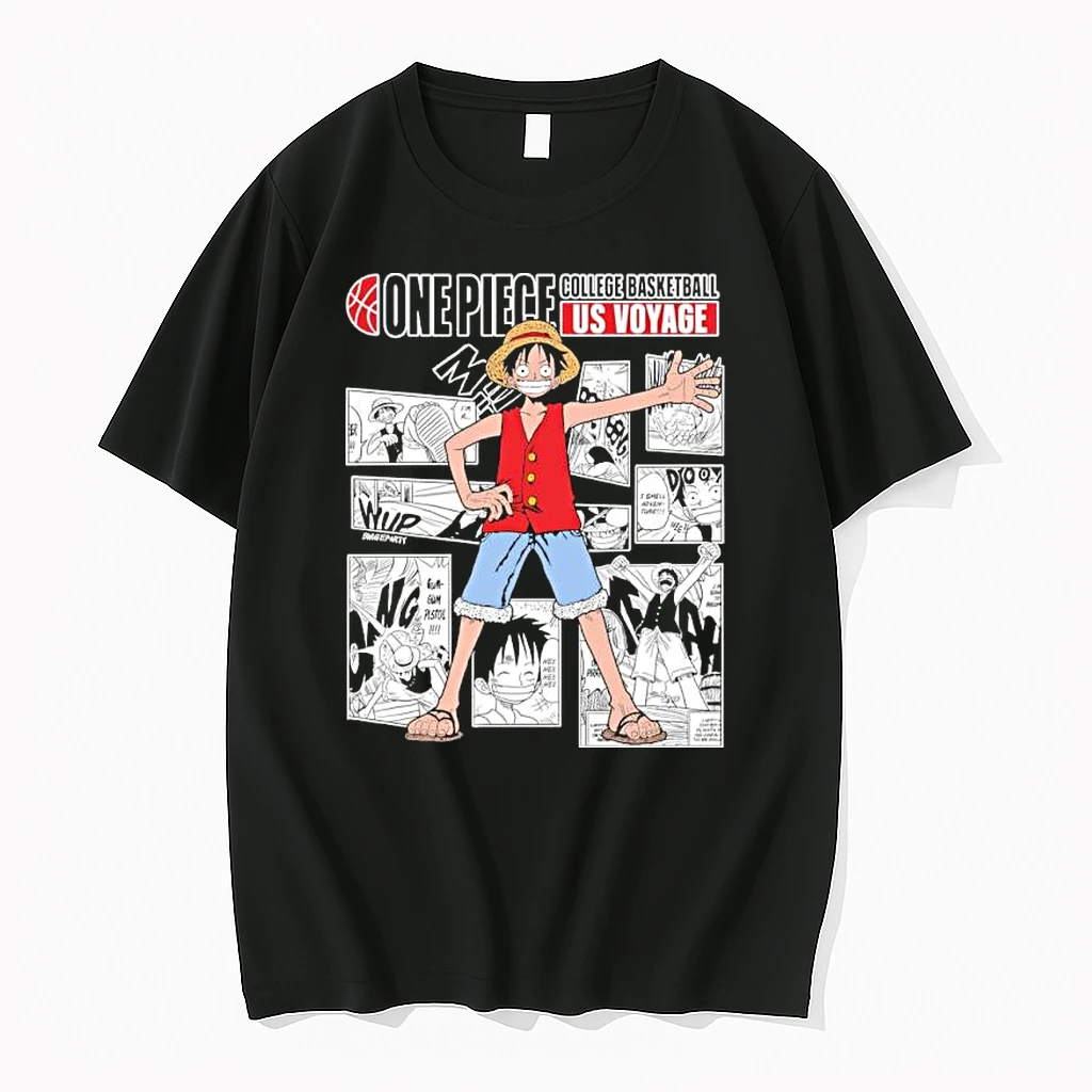 One Piece Monkey D Luffy X Us Voyage College Basketball Shirts