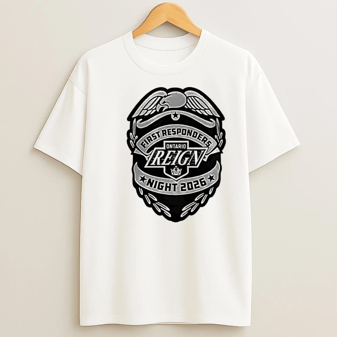 Ontario Reign First Responders Night 2026 Celebrate Shirts