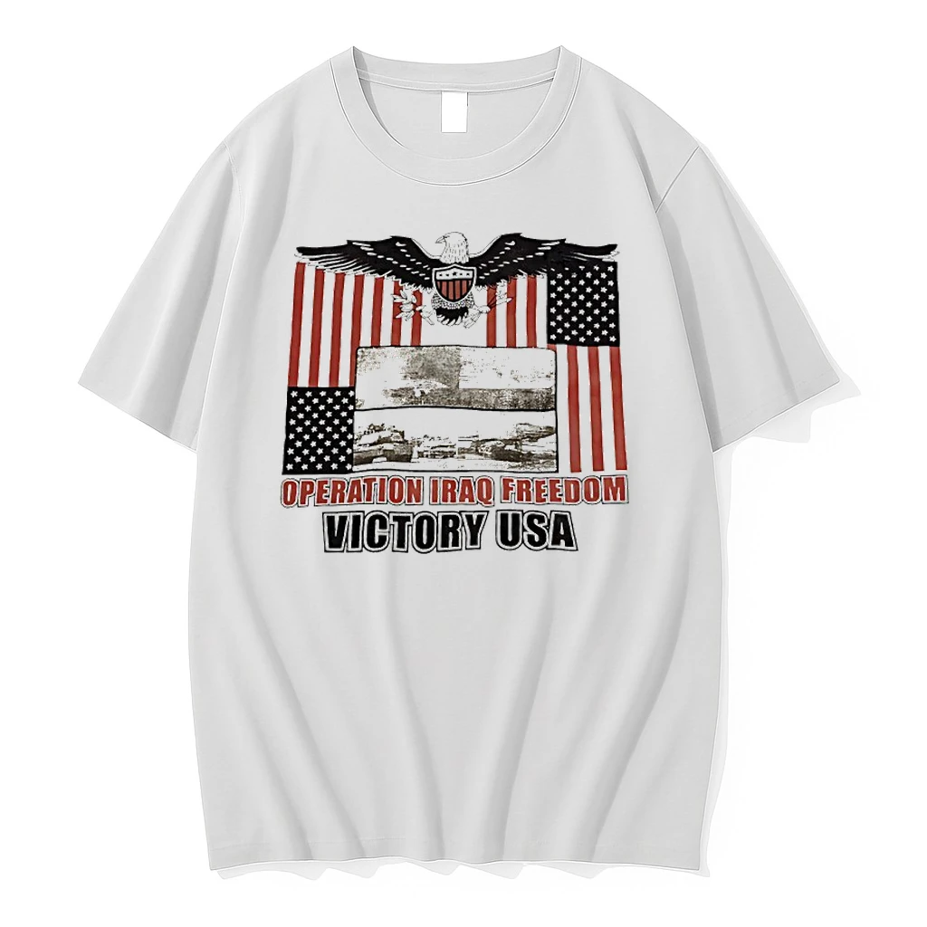Operation Iraq Freedom Victory Usa Flag Vintage Shirts