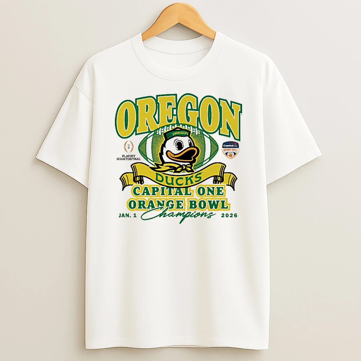 Oregon Ducks 2026 Capital One Orange Bowl Champs January 1 Shirts
