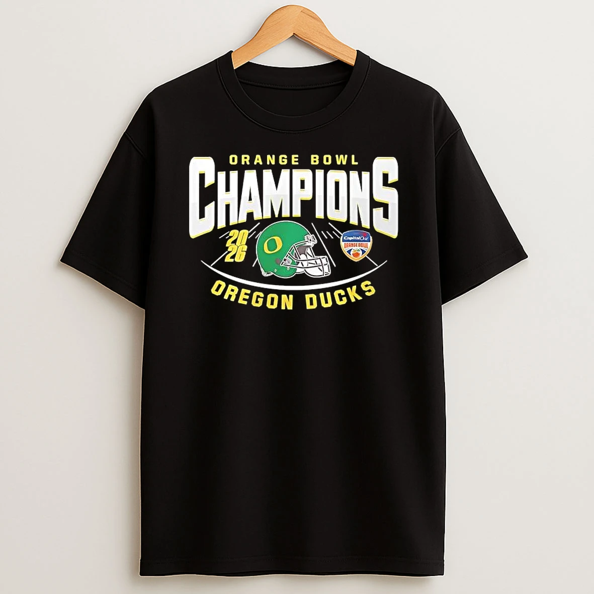 Oregon Ducks 2026 Orange Bowl Champions Football Field Shirts