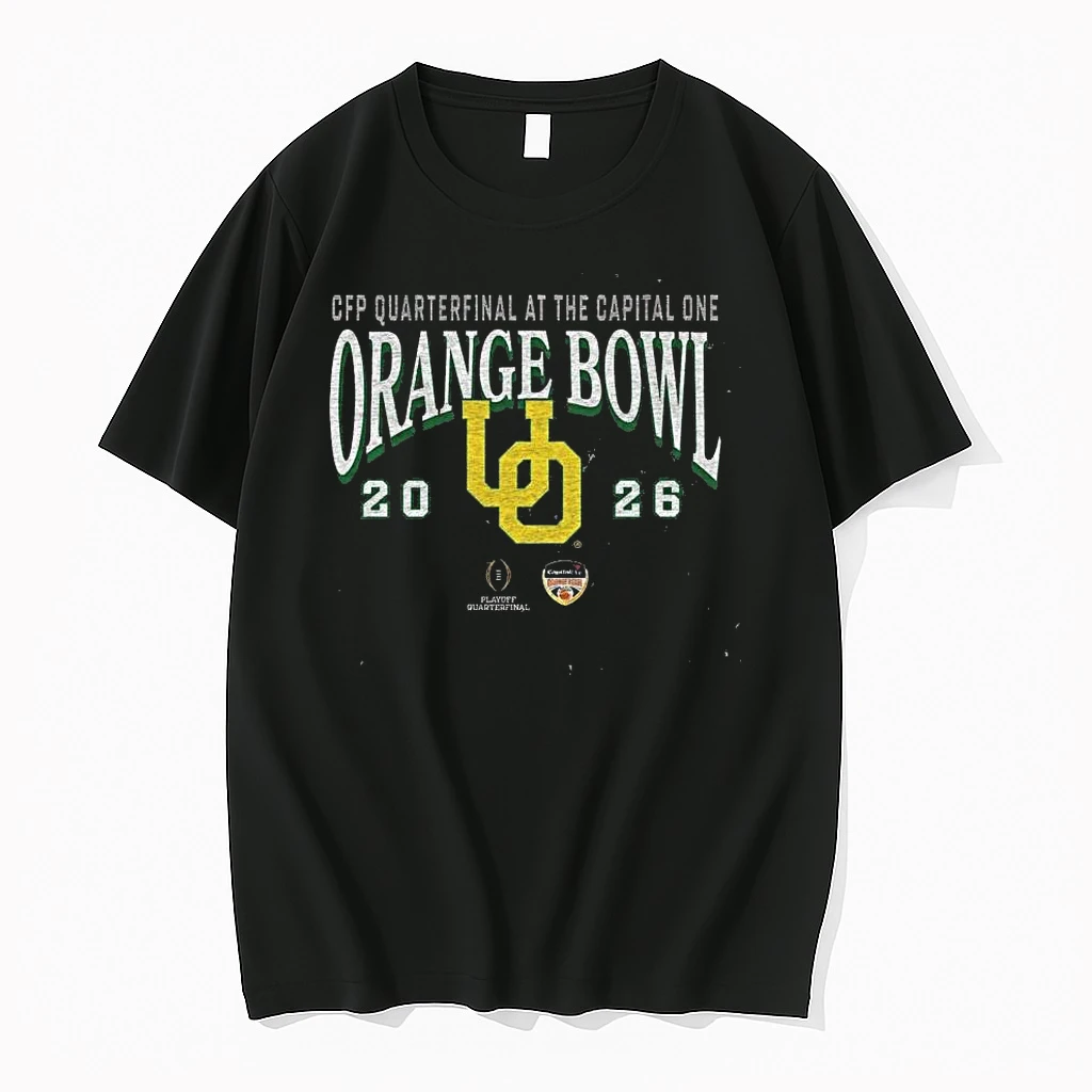 Oregon Ducks Cfp Quarterfinal At The Capital One Orange Bowl Game 2026 Acid Wash Shirts