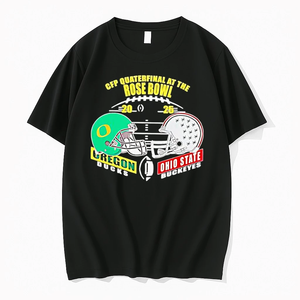 Oregon Ducks Vs Ohio State 2025 Cfp Quarterfinal At The Rose Bowl Head To Head Shirts