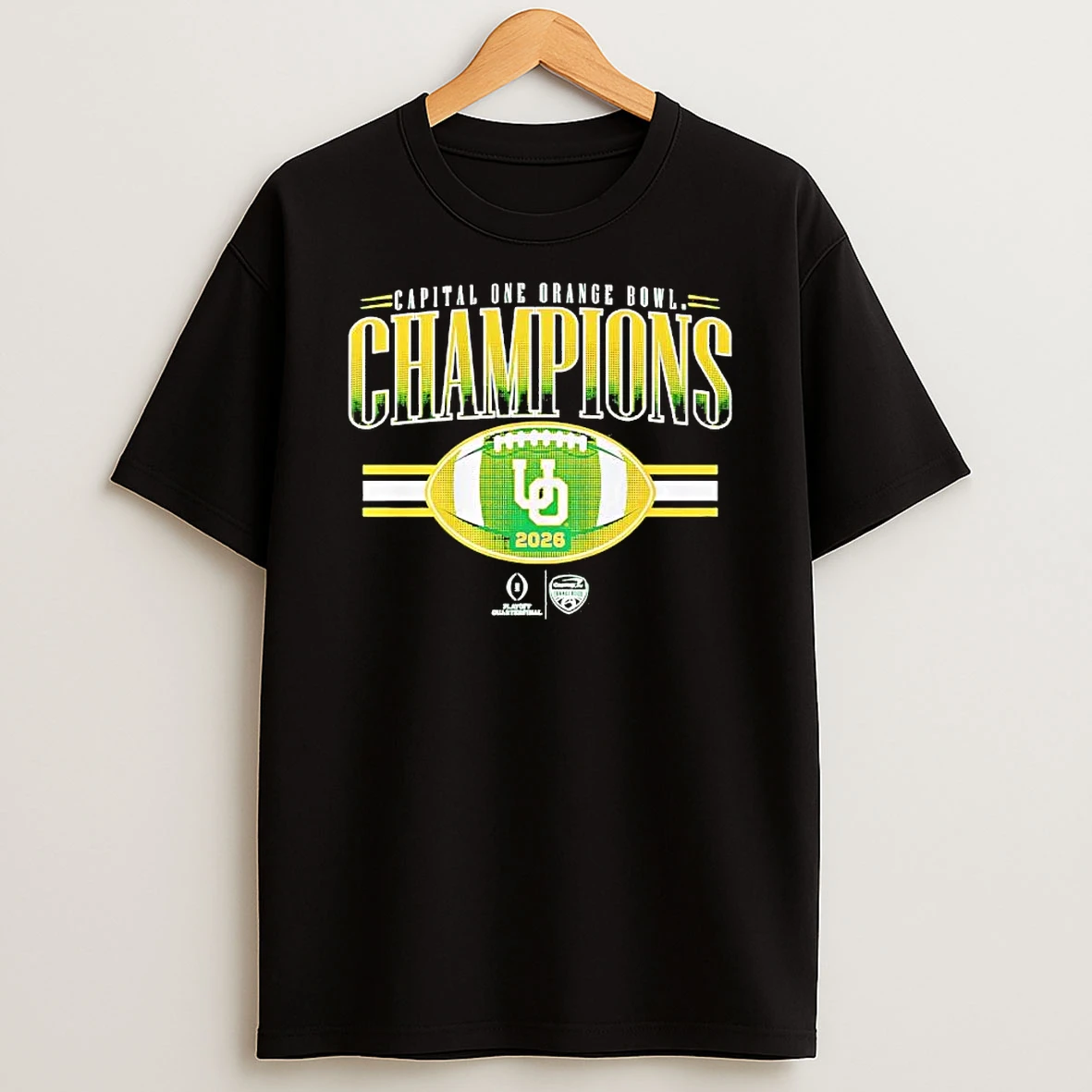 Oregon Football 2026 Cfp Orange Bowl Champions Shirts