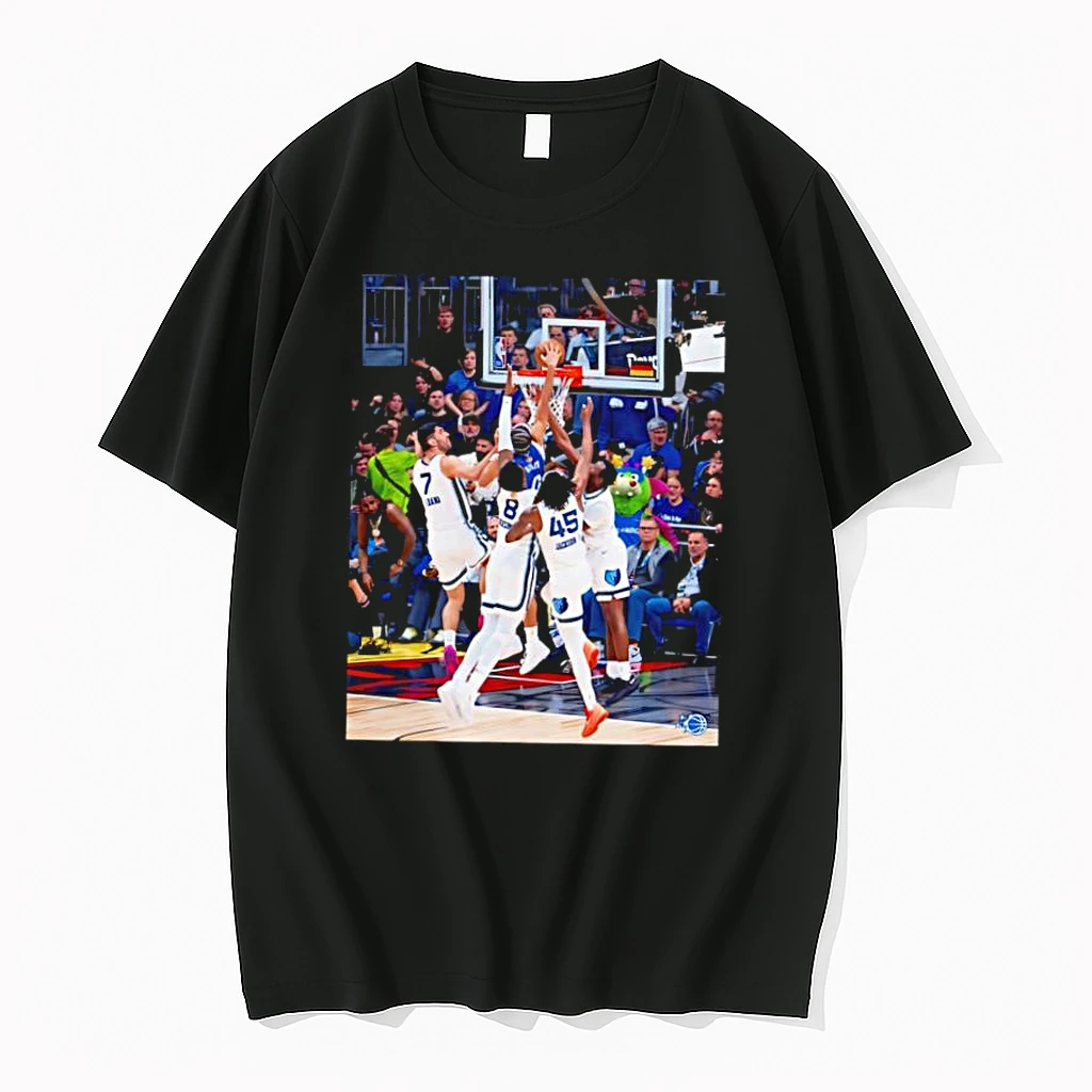 Orlando Magics Anthony Black Dunks On Four Grizzlies Players Shirts
