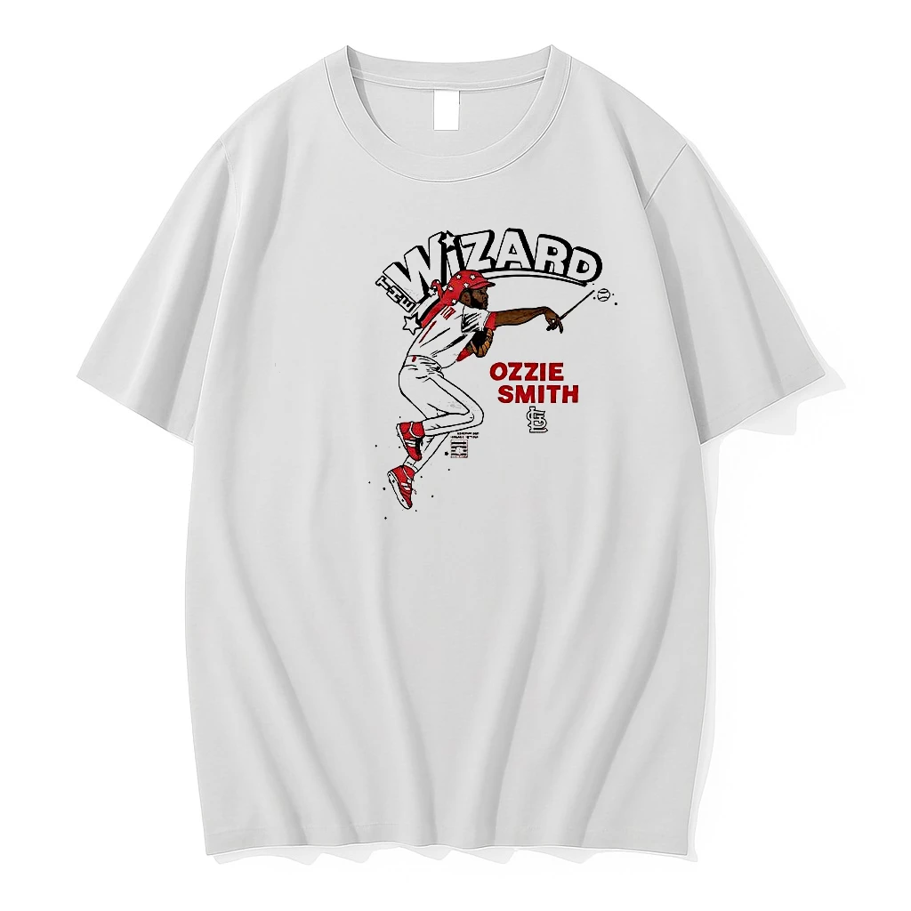 Ozzie Smith The Wizard Cardinals Baseball Caricatures Woman Shirts
