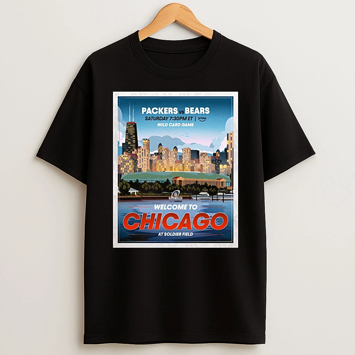 Packers Vs Bears Wild Card Game Welcome To Chicago At Soldier Field Shirts