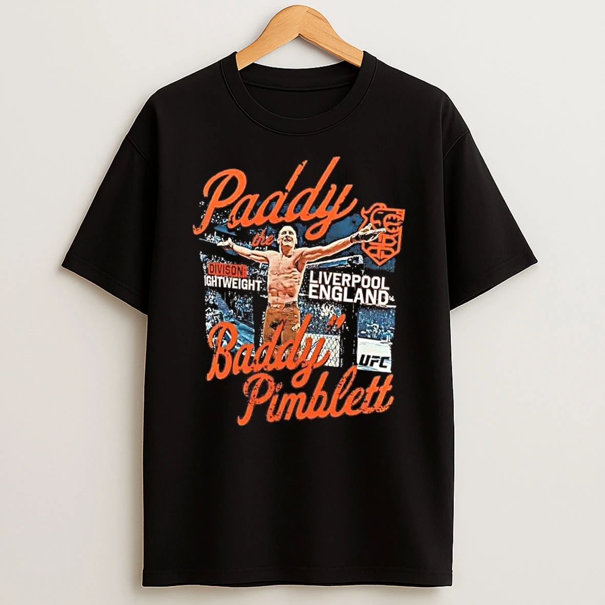 Paddy Pimblett The Baddy Division Lightweight Liverpool England Shirts
