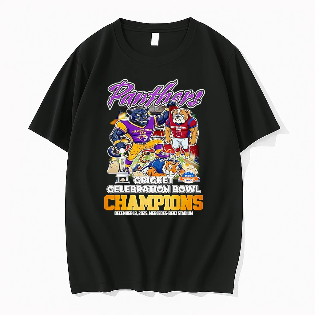 Panthers Cricket Celebration Bowl Champions Mascot Shirts