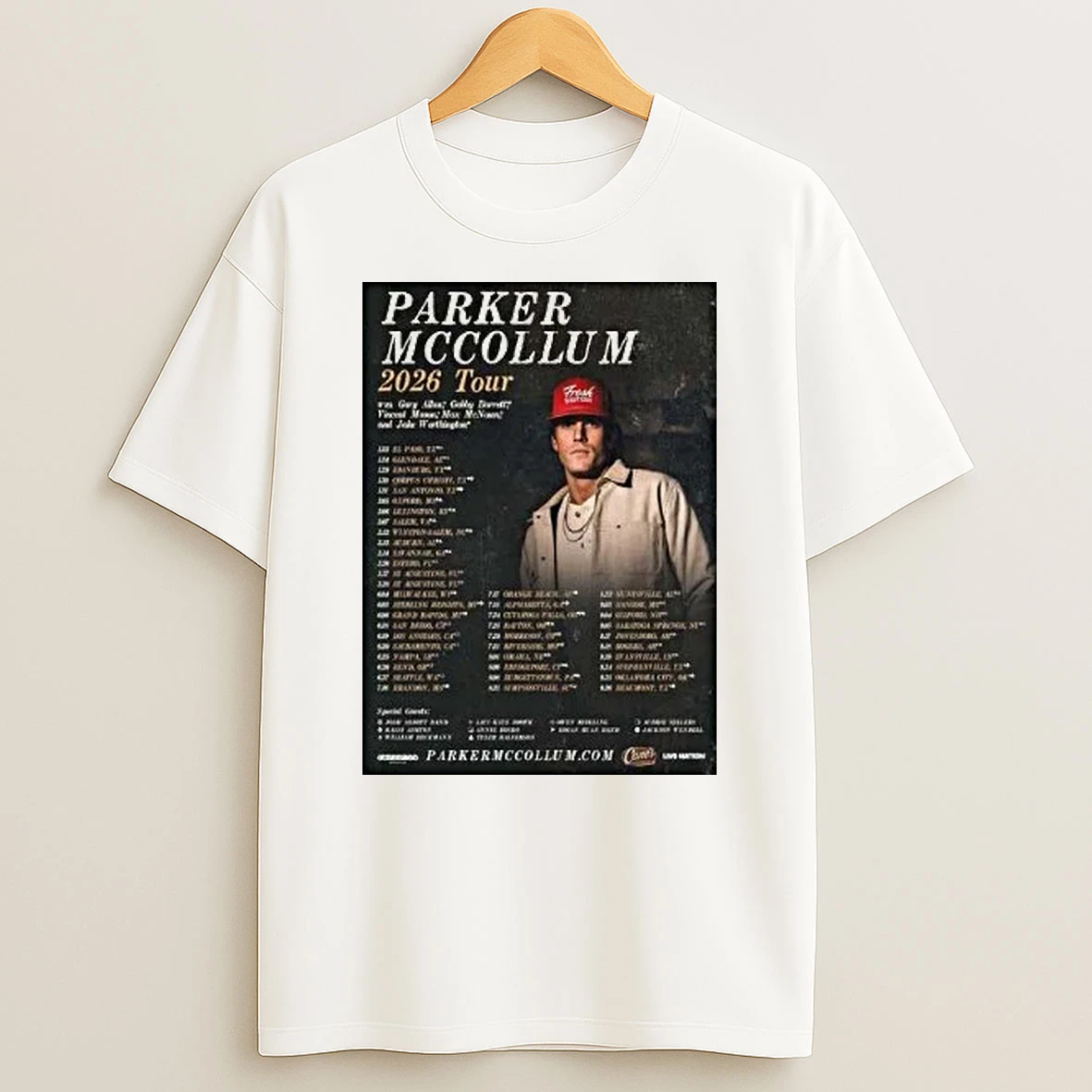 Parker Mccollum 2026 Tour North America Shirts